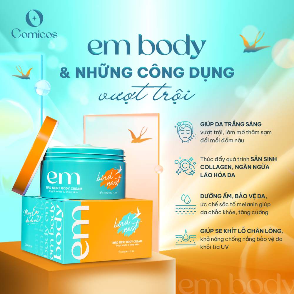 kem dưỡng trắng Body Em